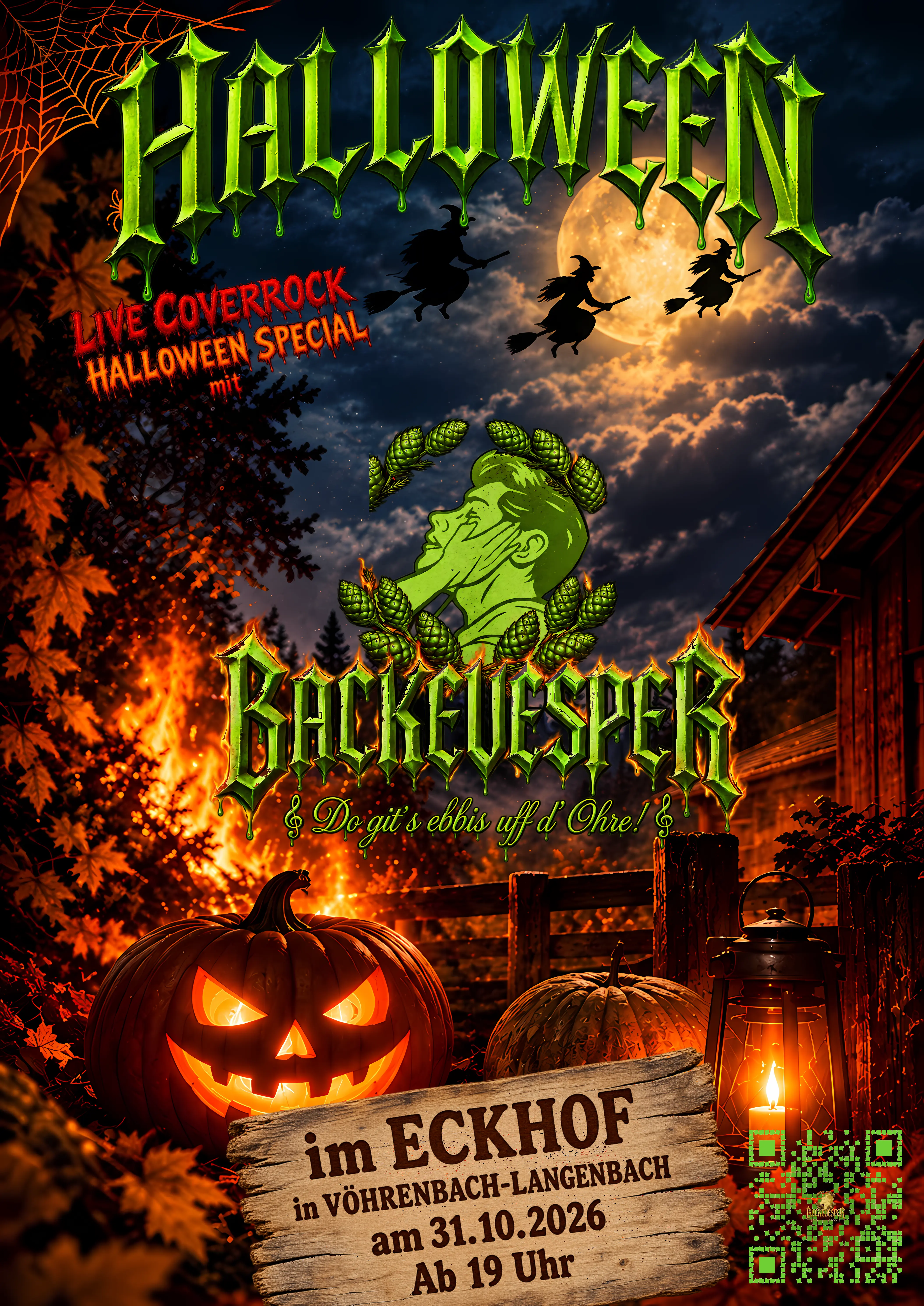 BACKEVESPER Halloween Special am 31. Oktober 2026 in Vöhrenbach-Langenbach